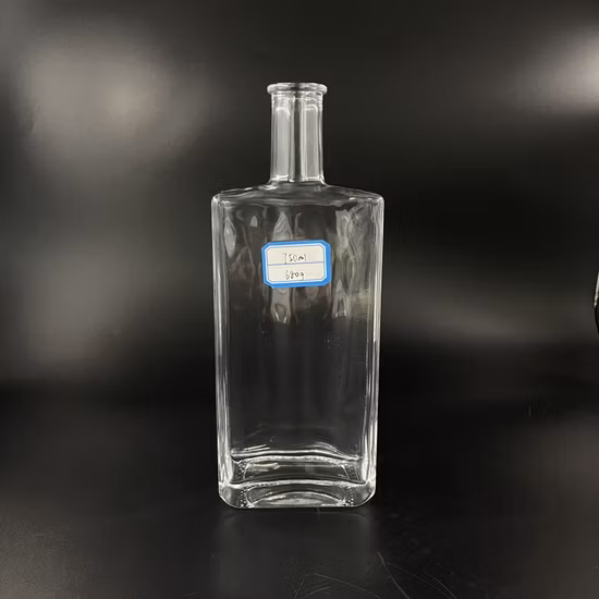 500ml 700ml 750ml garrafa de licor de vidro para uísque vinho tequlia uísque