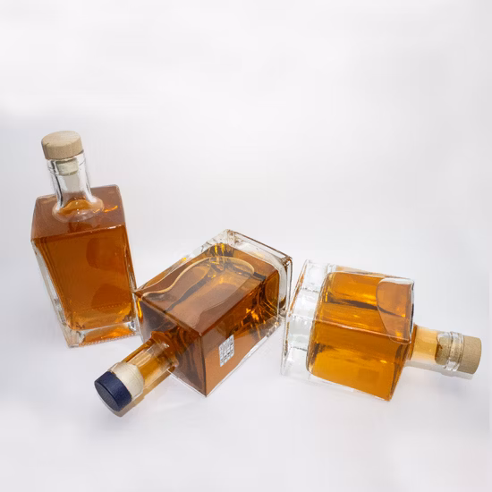Super Flint 700ml 750ml 1000ml Vodka Gin Rum Whisky Brandy Garrafa de licor de vidro de oxigênio